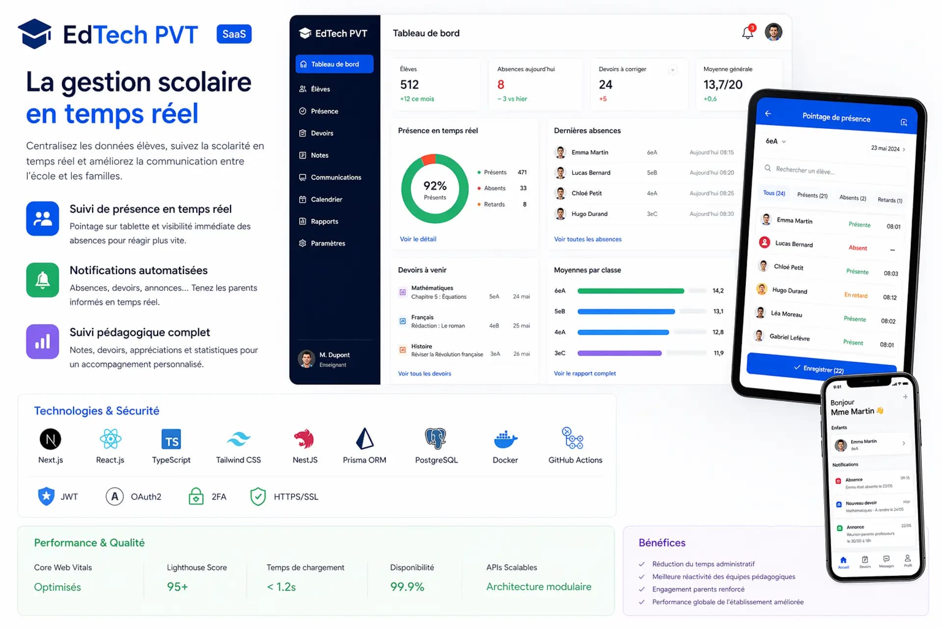 EdTech PVT | Gestion Scolaire